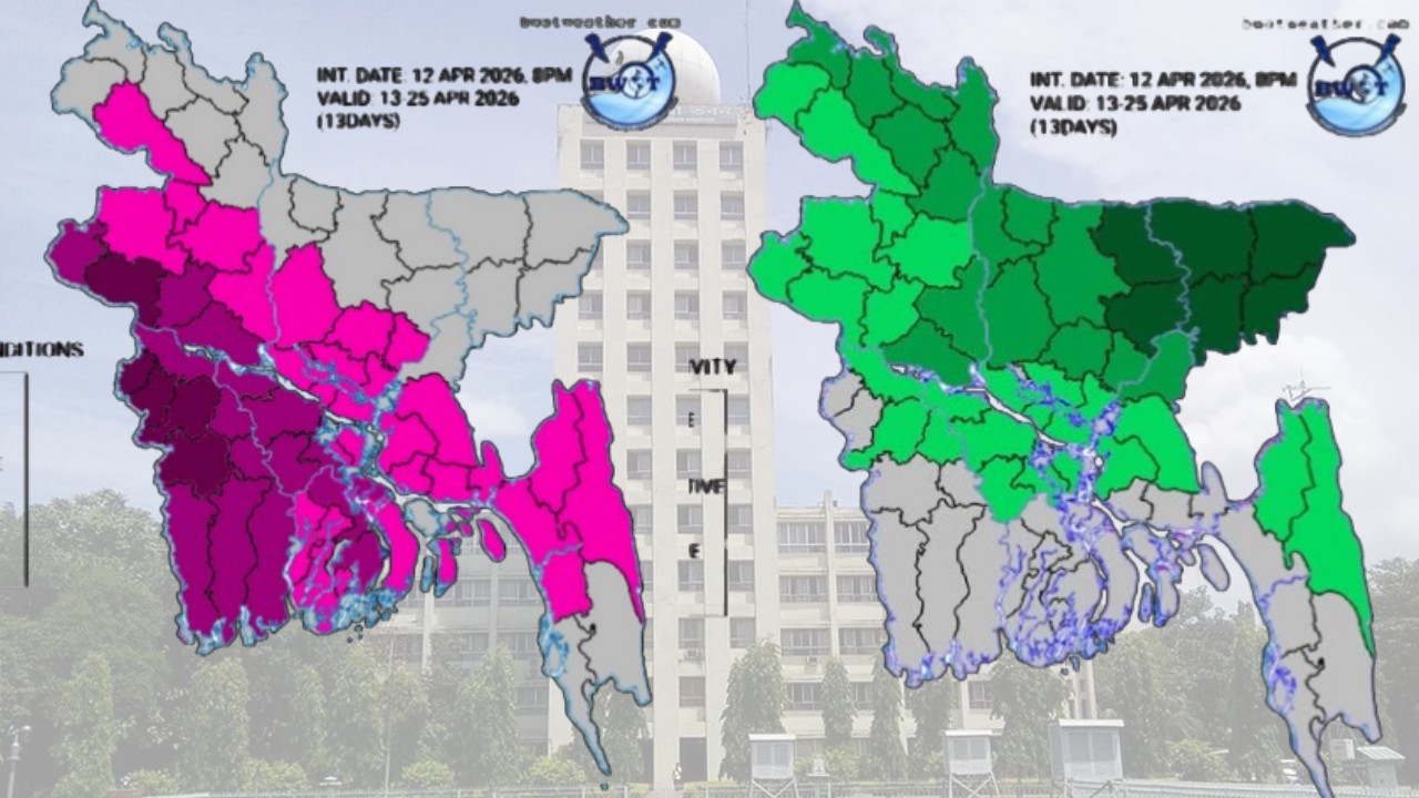 দ্বৈত আবহাওয়ার কবলে বাংলাদেশ,তাপপ্রবাহ ও কালবৈশাখীর শঙ্কা